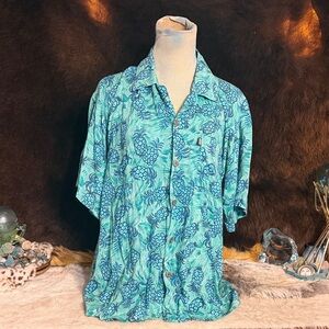 Blue Hawaiian Men's Shirt M (1750)